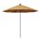 California Umbrella 9' Black Aluminum Market Patio Umbrella, Sunbrella Wheat 194061335246 - alternate 1